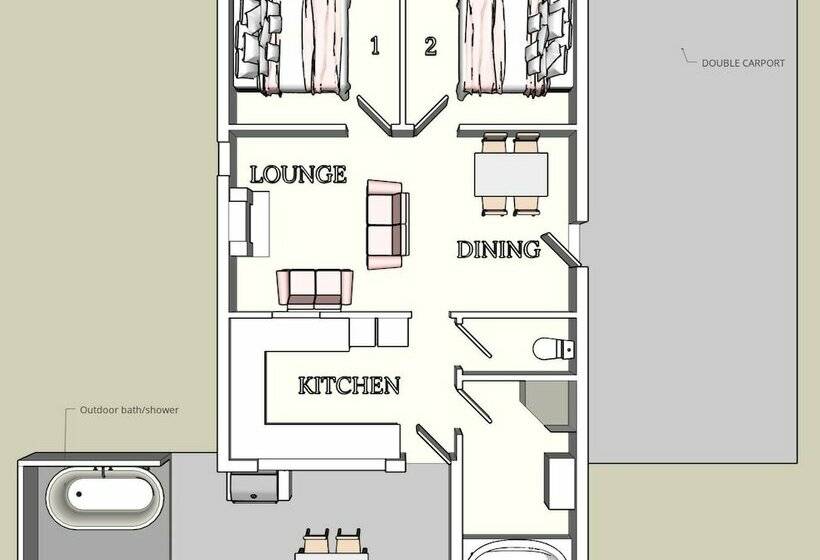 Дом 2 Спальни, Jasmine S Cottage