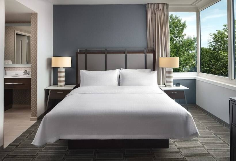 스탠다드 스튜디오 더블 침대, Homewood Suites By Hilton Teaneck Glenpointe