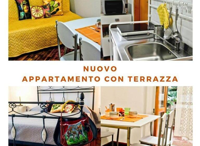 带1个卧室的带阳台的公寓, Sicilian Home