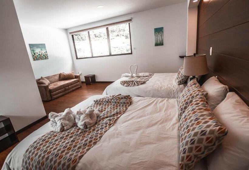 חדר משפחתי נוף להרים, Burbi Lake Lodge Monteverde