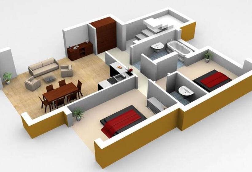 Апартаменты 2 Спальни Вид на Море, Seagarden Villa Resort