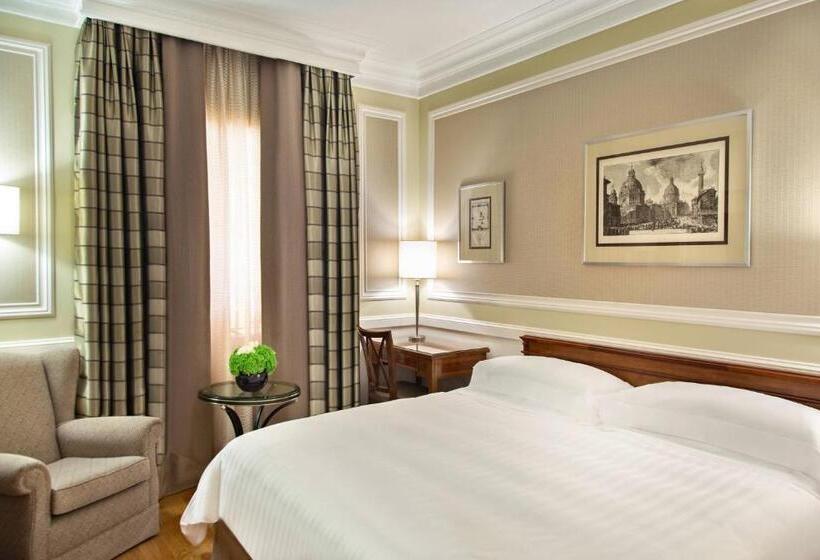 חדר דחוקס עם מיטת קינג, Rome Marriott Grand Hotel Flora