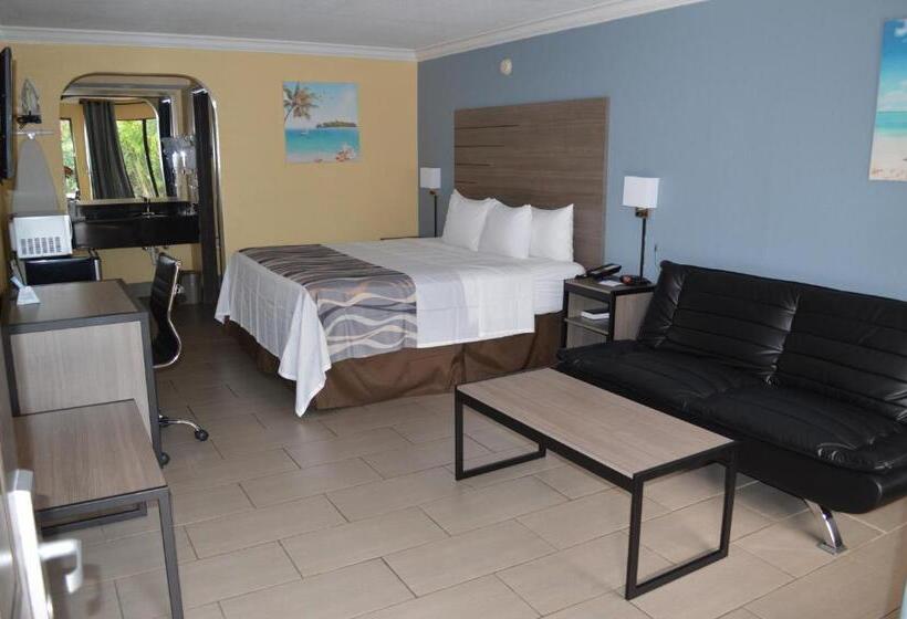 キングサイズベッドのスタンダードルーム, Americas Best Value Inn Fort Myers