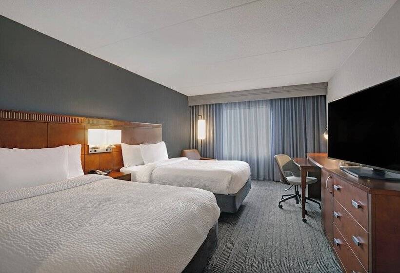 ２ダブルベッドのスタンダードルーム, Courtyard Chicago Elmhurst/oakbrook Area