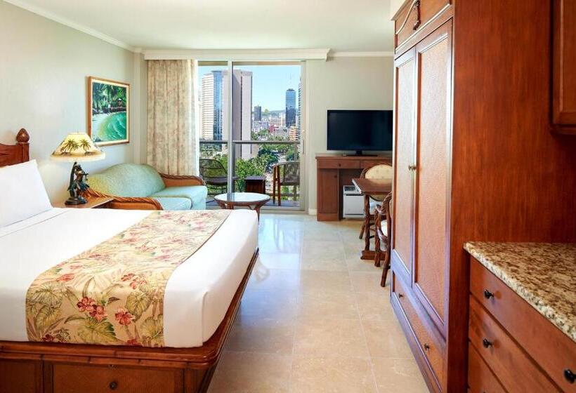 Номер Стандарт Двуспальная Кровать Вид на Город, Luana Waikiki Hotel & Suites