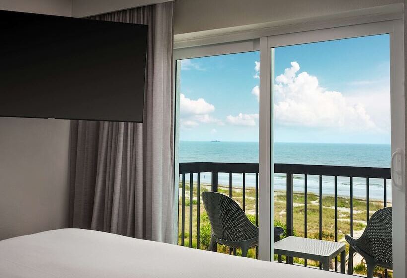 Quarto Estandar Cama Casal Vista Mar, Hilton Garden Inn Cocoa Beach Oceanfront