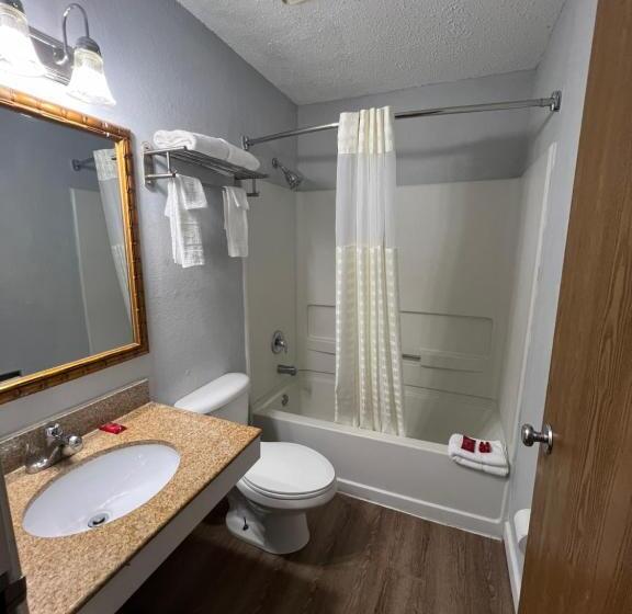 带2个双人床的标准工作室, Economy 7 Inn   Norfolk