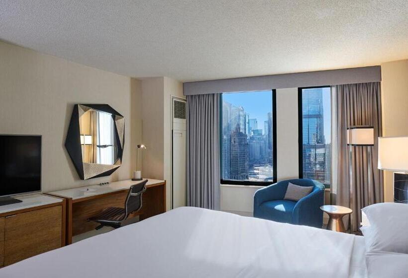 キングサイズベッドのデラックスルーム, Sheraton Grand Chicago Riverwalk