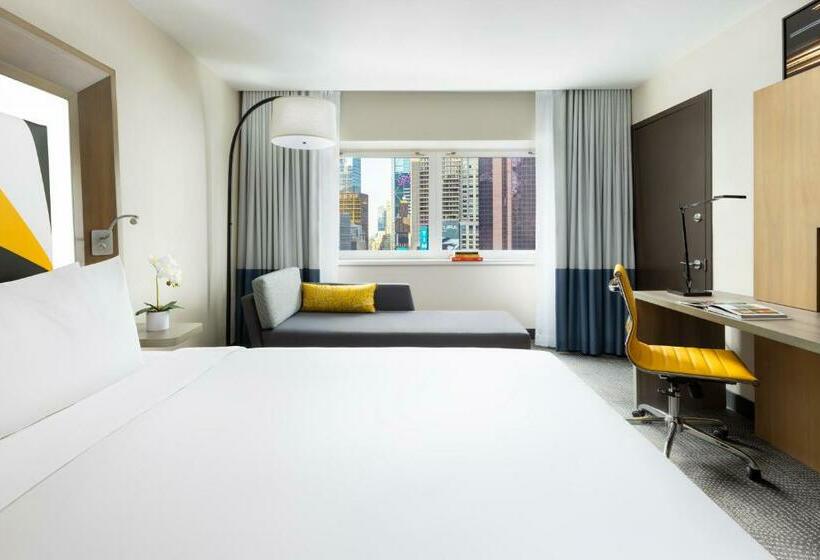 اتاق دلوکس با تخت کینگ و چشم‌انداز, M Social Hotel Times Square New York