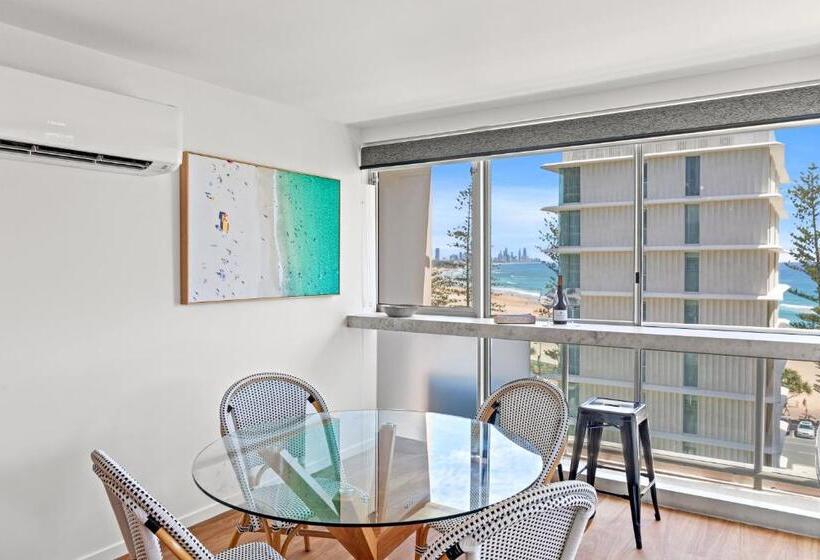 Апартаменты Deluxe 1 Спальня Вид на Море, Burleigh Beach Tower