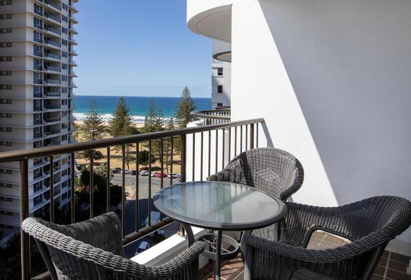 침실 2개 아파트, Pacific Resort Broadbeach
