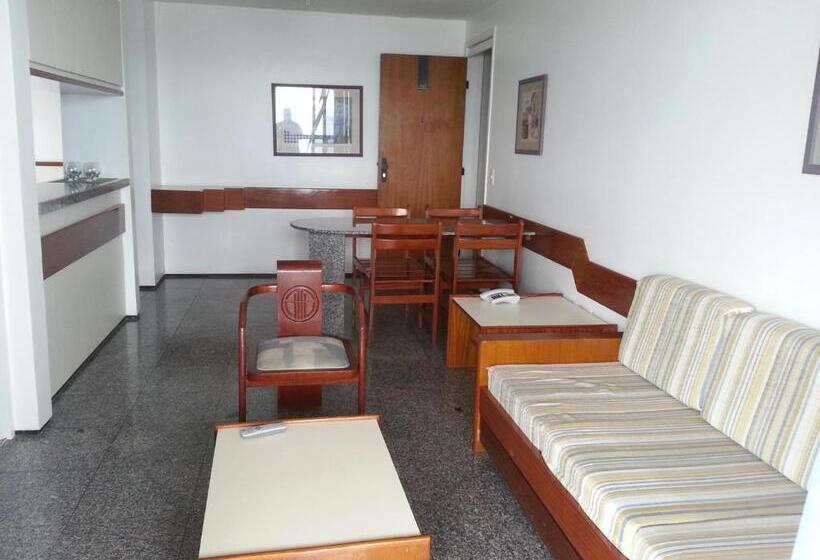 Апартаменты 1 Спальня Боковой Вид на Море, Iracema Residence Hotel Flat