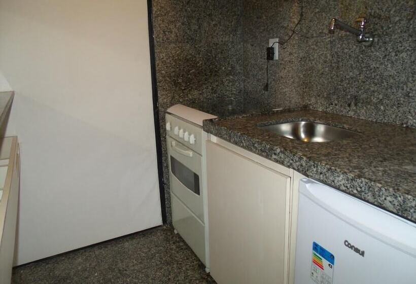 דירה בת חדר שינה 1 צדדית נוף לים, Iracema Residence Hotel Flat