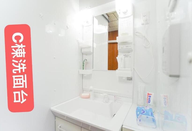 غرفة قياسية رباعية, Yoshidoku Inn   Domome1吉德旅館1ドーム前近usj 直达難波4分心斋桥6分关西機場