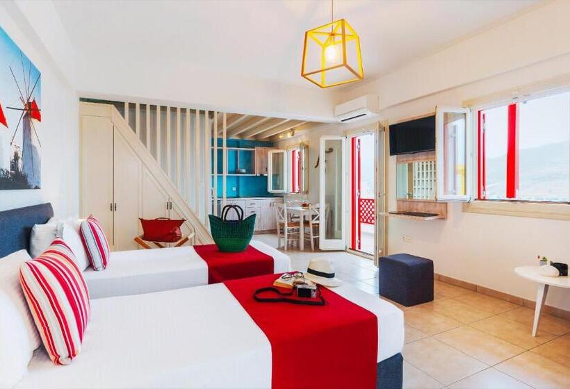 带1个卧室的顶楼公寓, Aelia Apartments & Suites