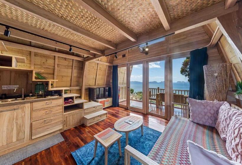 1침실 빌라 바다전망, Lumbung Loft Villas At Karuna El Nido