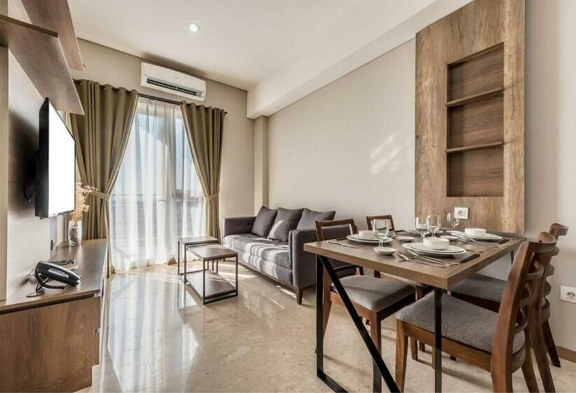 침실 1개 가든 전망 아파트, Grande Valore Hotel Cikarang