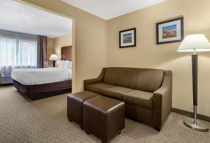 מיטת קינג בסוויטה, Comfort Inn & Suites Bothell   Seattle North
