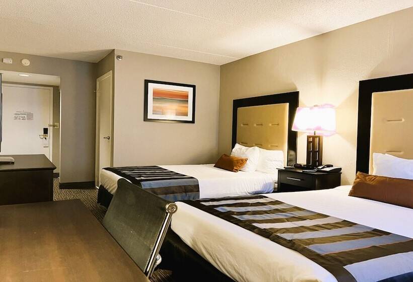 Номер Стандарт 2 Двуспальные Кровати, The Plaza On The Pike Hotel Atlantic City West By Oyo