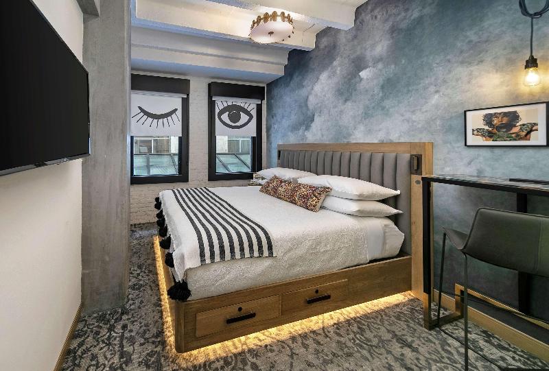 带大床的标准间, The Wayfarer Downtown La, Tapestry Collection By Hilton