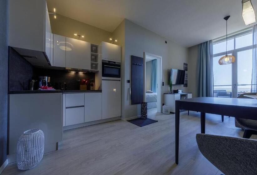 Апартаменты 1 Спальня с Террасой, Apartmentanlage Zwei Wasser  Strandhaus