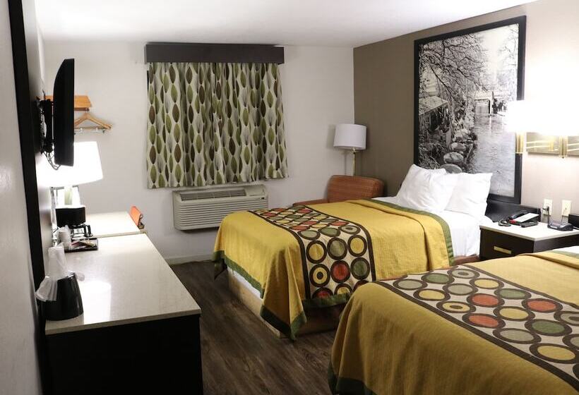 Habitació Estàndard 2 Llits Matrimoni, Super 8 By Wyndham San Antonio/i35 North