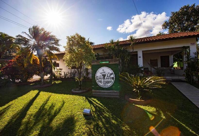 스탠다드 4인용 룸 공용 욕실, Ecohostel Dos Canyons Santa Catarina