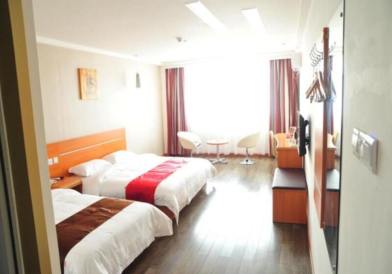 Семейный Номер, Thank Inn Chain Hotel Hebei Baoding Laiyuan New Bus Station