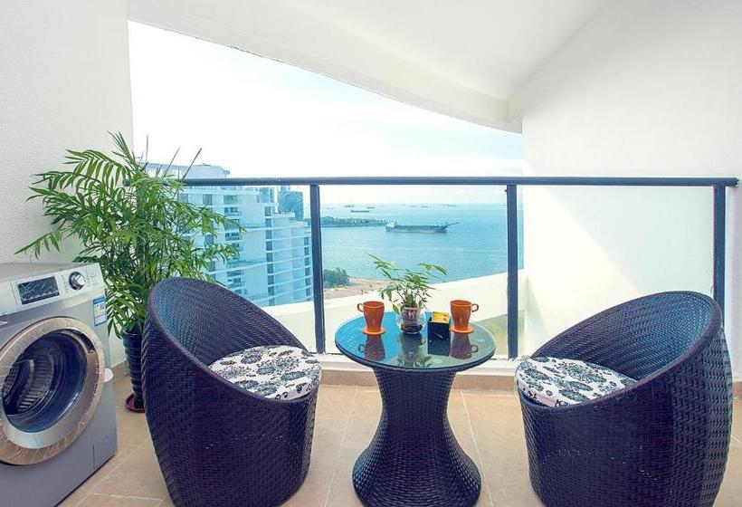 Номер Стандарт Вид на Море, Haikou Bay Hengda Yige Holiday Condo