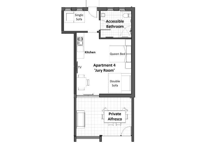 스탠다드 스튜디오, Loxton Courthouse Apartments