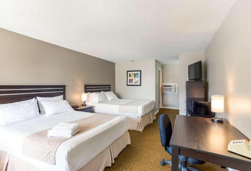 带2个双人床的标准工作室, Rodeway Inn