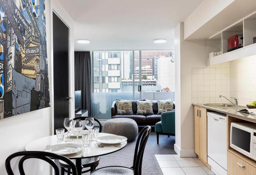 테라스가 있는 2 베드룸 아파트, Quality Apartments Melbourne Central