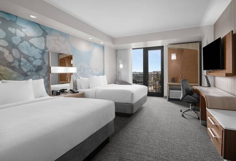 스탠다드 룸 더블 침대 2개, Courtyard By Marriott Clearwater Beach