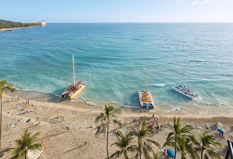 俱乐部套房海洋风景, Outrigger Waikiki Beach Resort