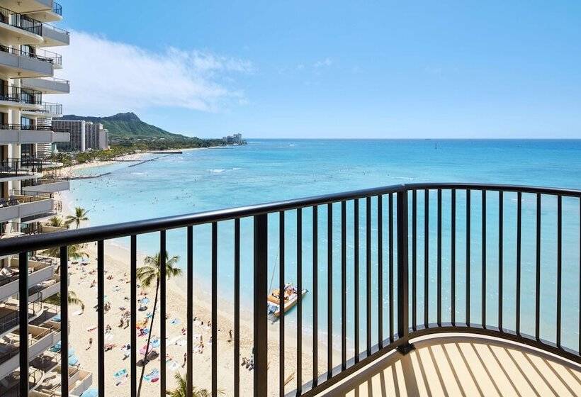 俱乐部套房海洋风景, Outrigger Waikiki Beach Resort