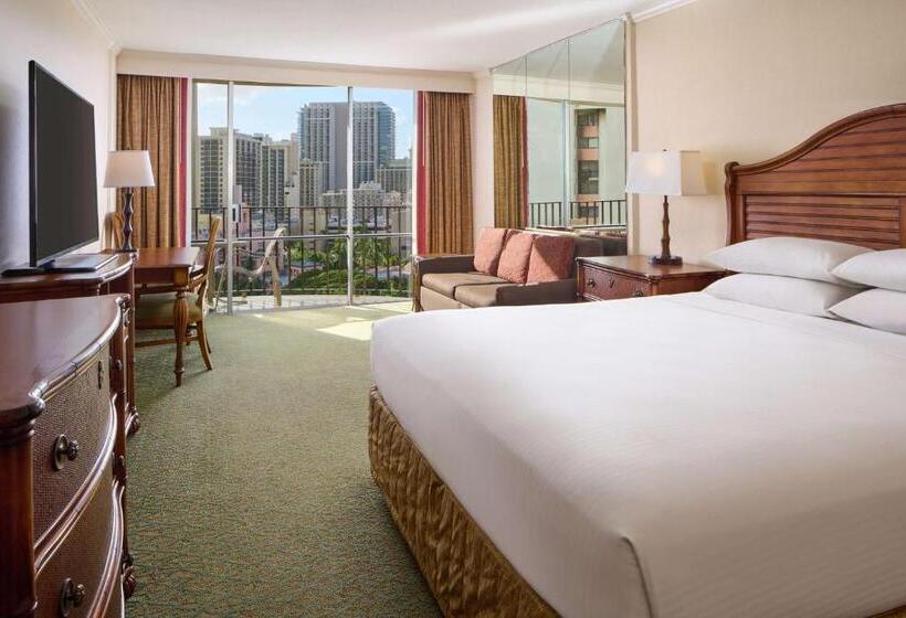 带城市景观及双人床的标准房间, Outrigger Waikiki Beach Resort