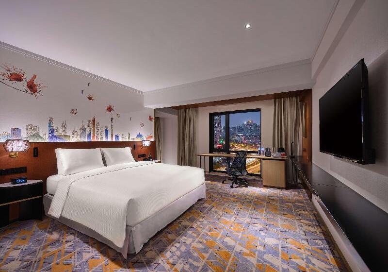 Люкс Кровать Кинг, Hilton Garden Inn Guangzhou Tianhe