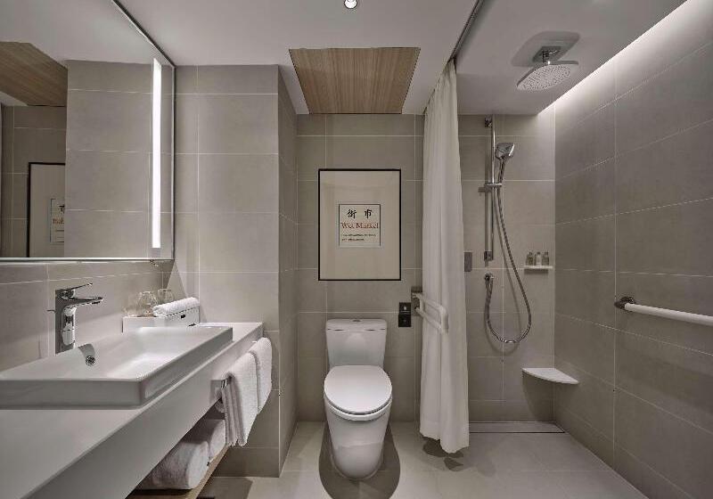 Номер Стандарт Кровать Кинг Адаптированный для Инвалидов, Hilton Garden Inn Guangzhou Tianhe