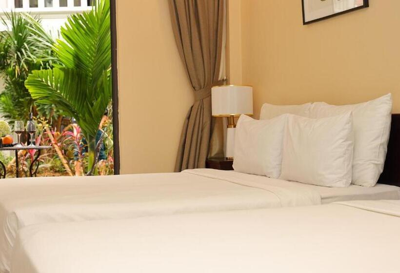 اتاق استاندارد سه تخته با چشم‌انداز باغ, Lalita Tam Coc Resort & Spa