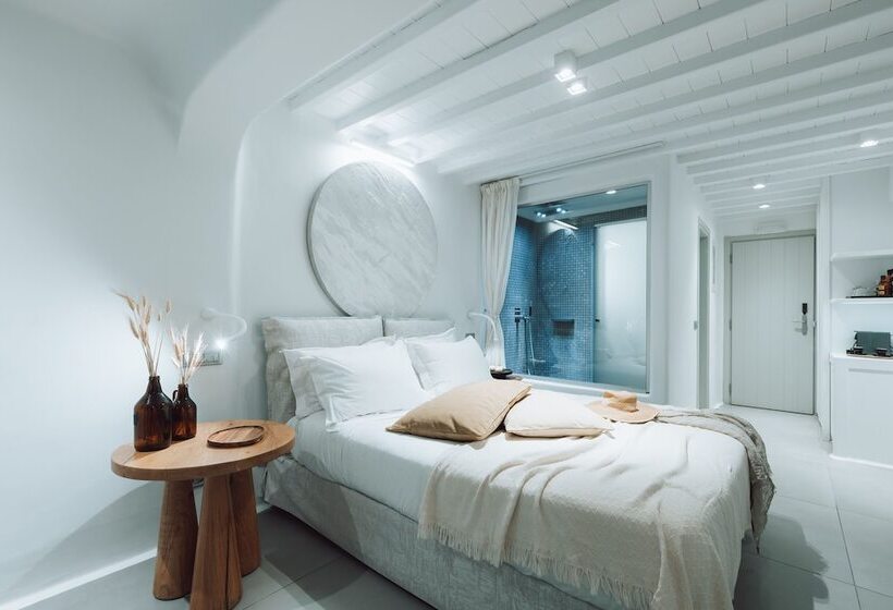 Pokój Deluxe z Hydromasażem, Mykonos Ammos Hotel   Small Luxury Hotels Of The World