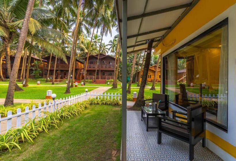 带花园景观和一个卧室的别墅, La Cabana Beach & Spa, By Ashvem Beach