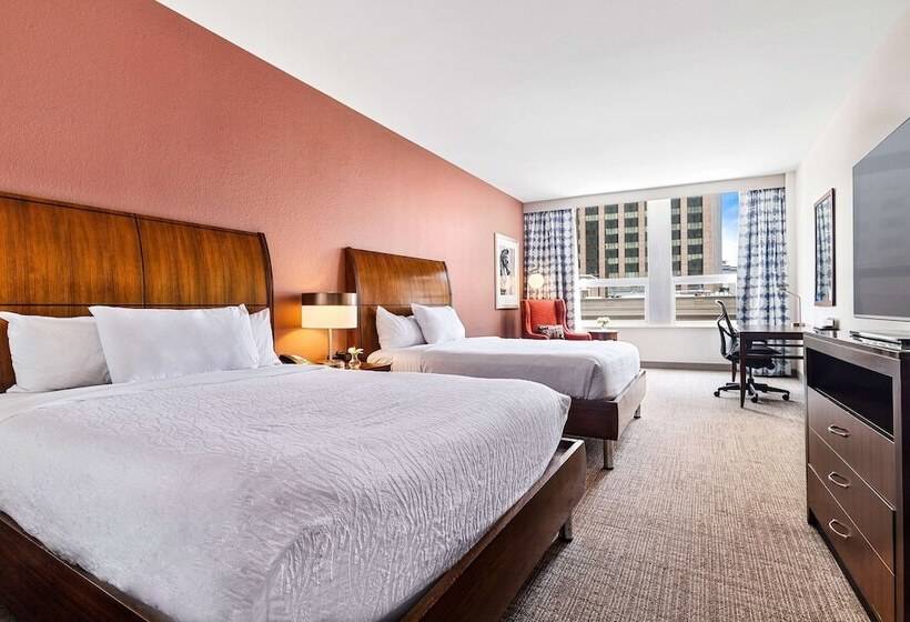 Номер Стандарт 2 Двуспальные Кровати, Hilton Garden Inn New Orleans French Quarter/cbd