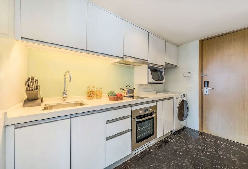 Апартаменты Премиум 1 Спальня, Somerset Riverview Chengdu