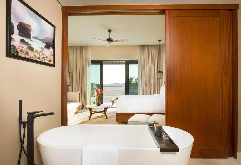 اتاق استاندارد با تراس و چشم‌انداز دریا, Alila Hinu Bay Salalah Mirbat