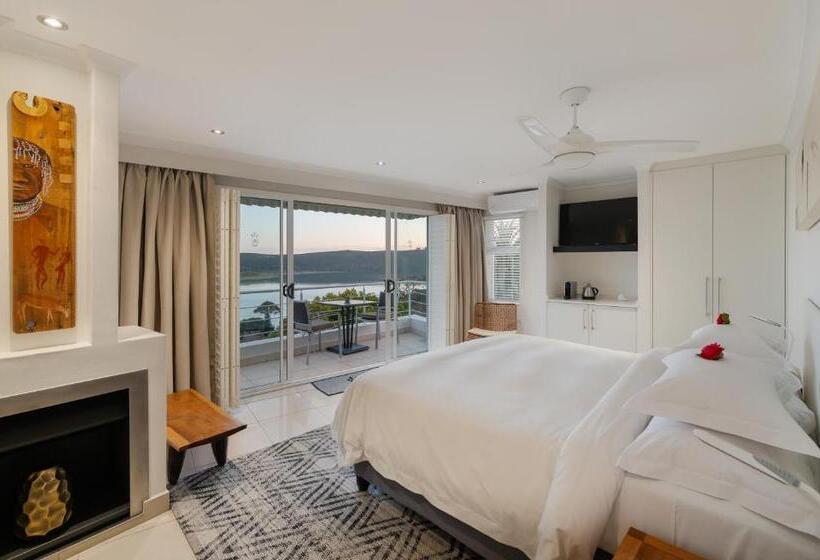 اتاق لوکس با بالکن و چشم‌انداز دریا, Villa Afrikana Guest Suites By Knysna Paradise Collection