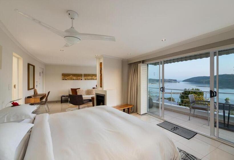 اتاق لوکس با بالکن و چشم‌انداز دریا, Villa Afrikana Guest Suites By Knysna Paradise Collection