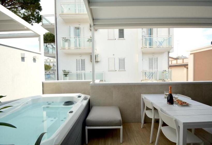 침실 2개 스위트, Prime Blue Suite   Appartamenti Con Jacuzzi Privata
