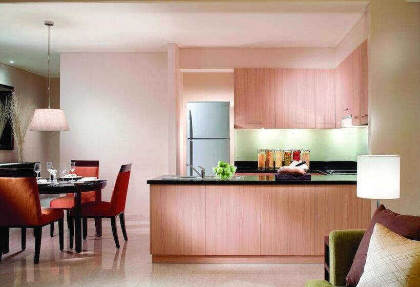 Апартаменты Deluxe 2 Спальни, The Mayflower, Jakarta Marriott Executive Apartments
