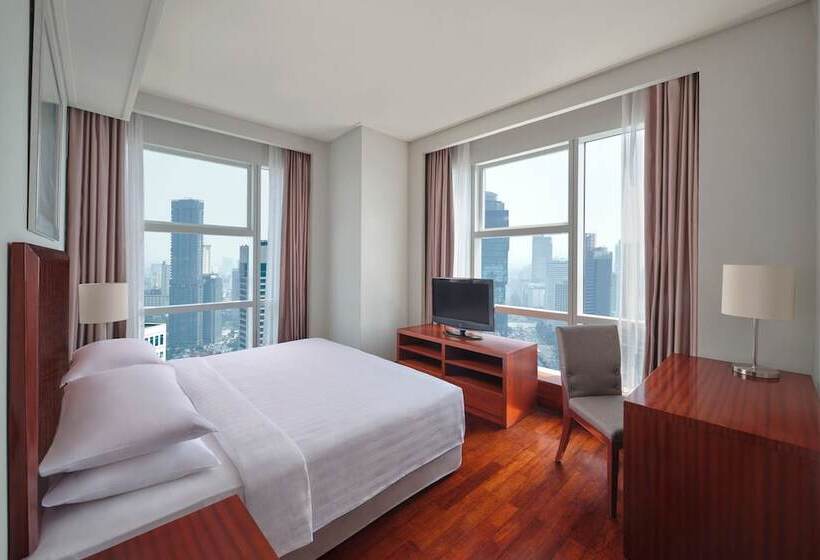 Апартаменты Deluxe 2 Спальни, The Mayflower, Jakarta Marriott Executive Apartments