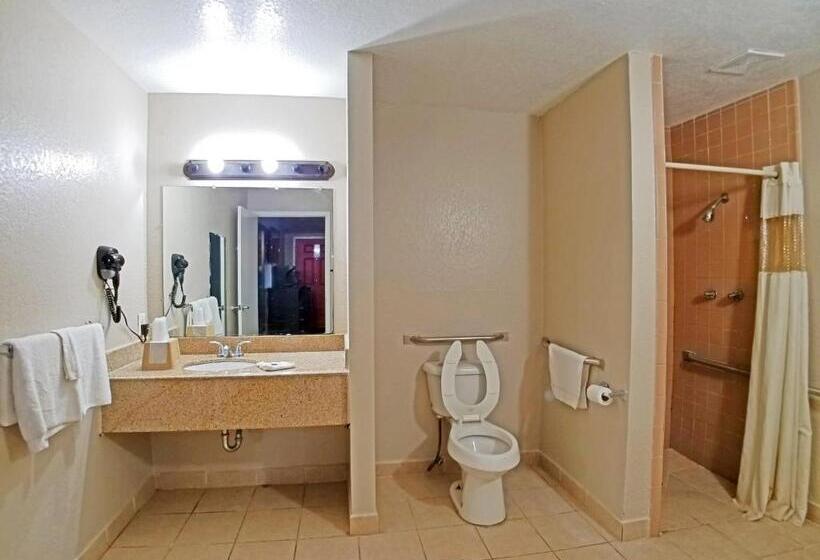 Chambre Standard Lit King Size Adaptée aux Personnes à Mobilité Réduite, Howard Johnson By Wyndham Houston Hobby